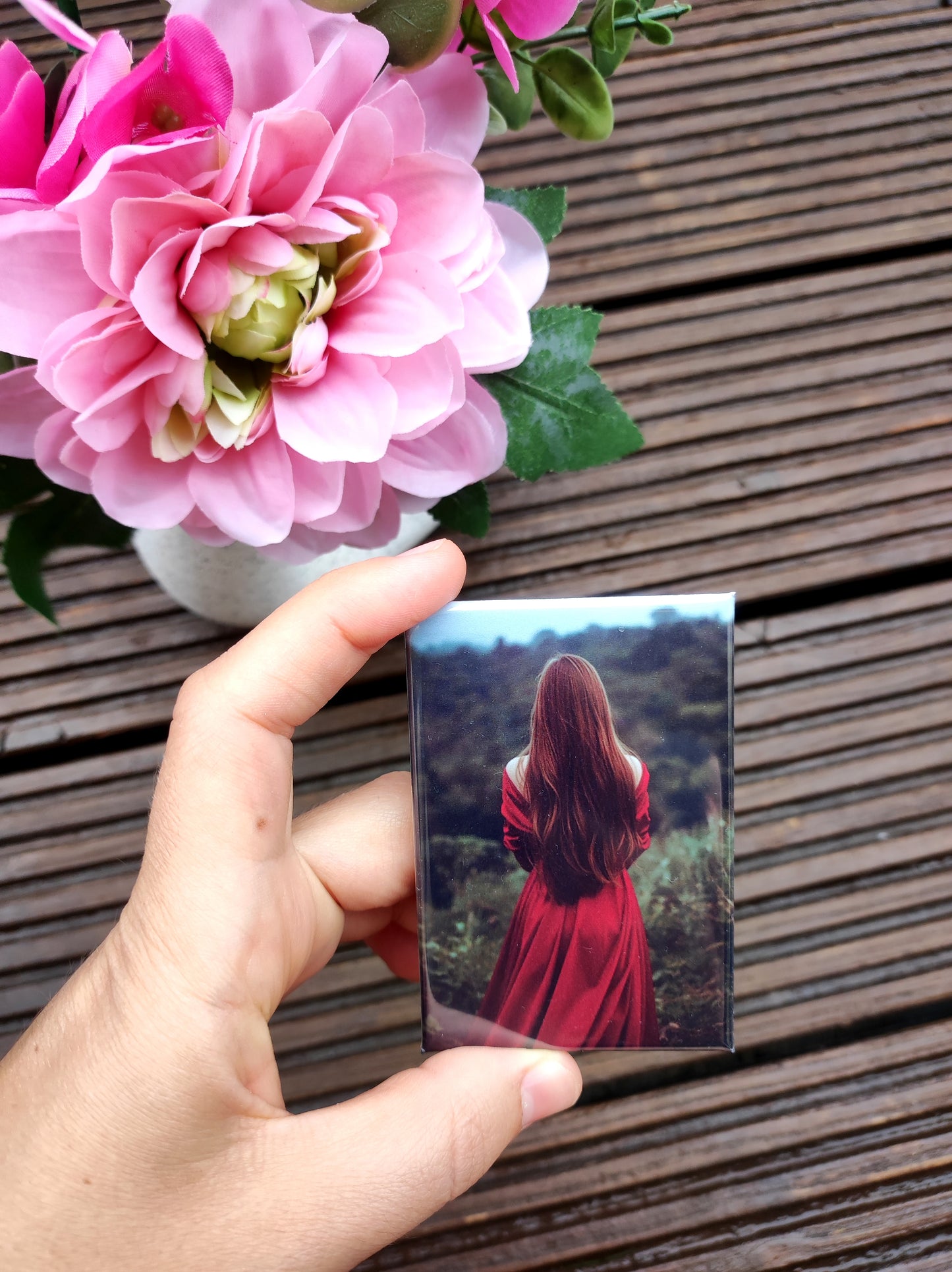 Personalisierte rechteckige Fotomagnete 73×53 mm – Set 9 Stück
