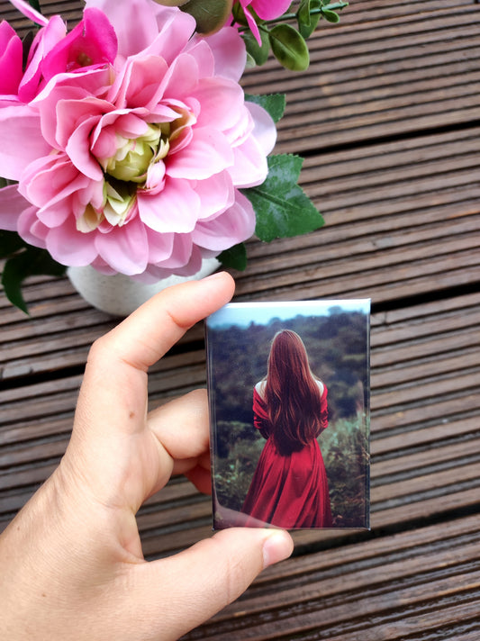 Personalisierte rechteckige Fotomagnete 73×53 mm – Set 12 Stück